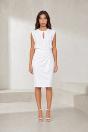 Robe sans manches encolure ajourée | Lounelle Paris