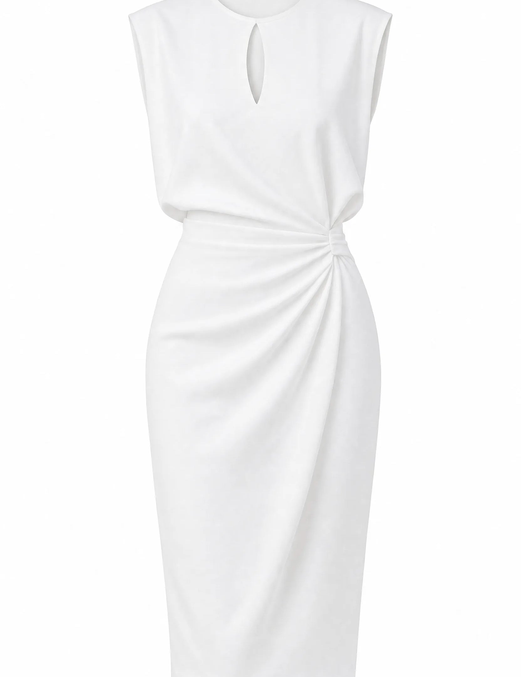 Robe sans manches encolure ajourée | Lounelle Paris