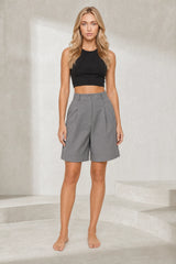 Short ample taille haute