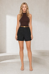 Short bermuda ample taille haute