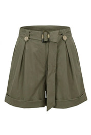 Short vert taille haute ample | Lounelle Paris