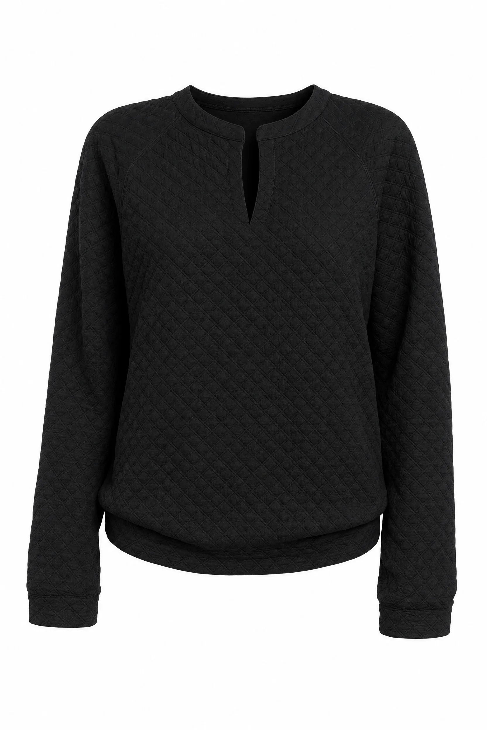 Sweat matelassé col fendu | Lounelle Paris