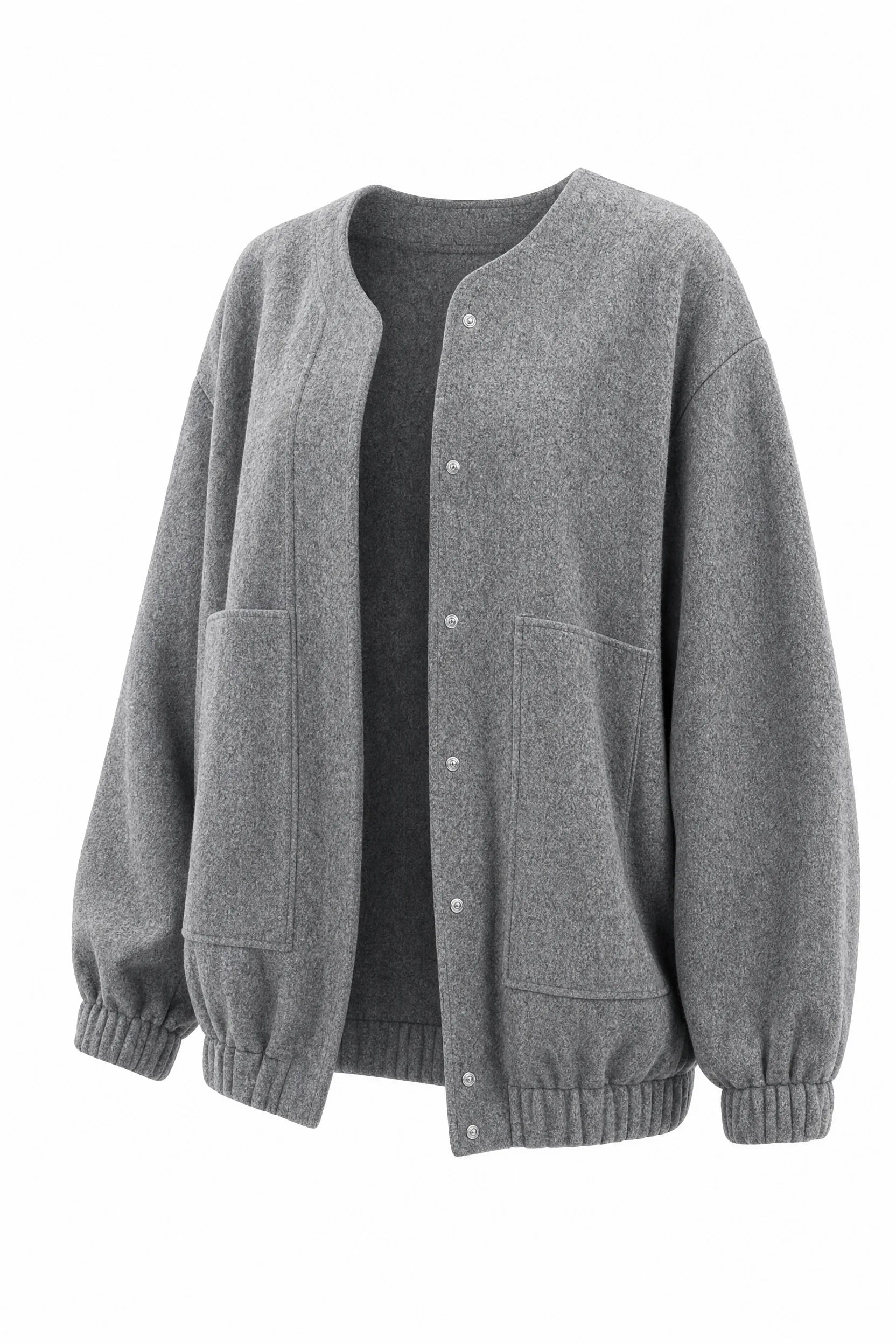 Veste grise mi-longue ample | Lounelle Paris