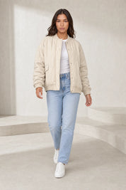 Veste matelassée ample col montant | Lounelle Paris